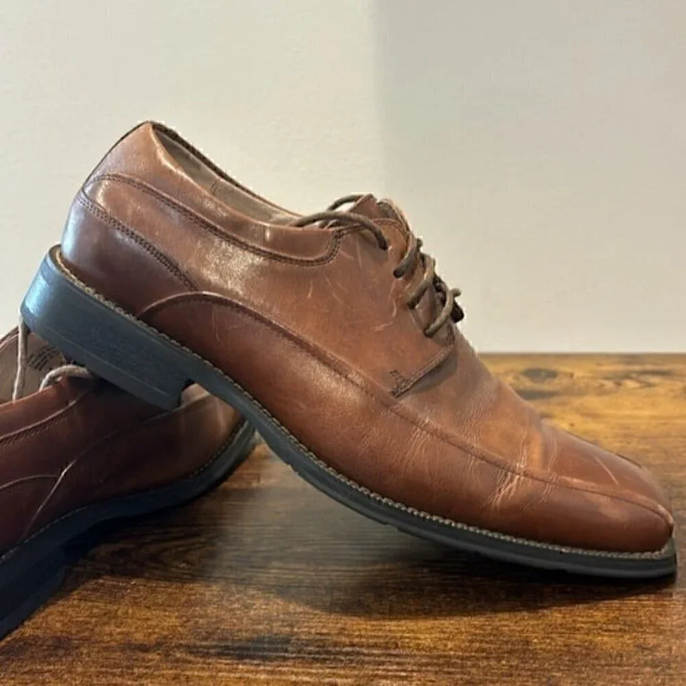 Florsheim Oxfords Men's Brown Leather Lace-up Casual Dress Shoes size 8.5 D